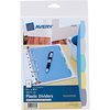 Avery Dividers, Mini, 5Tab, Write-On 5PK AVE16180